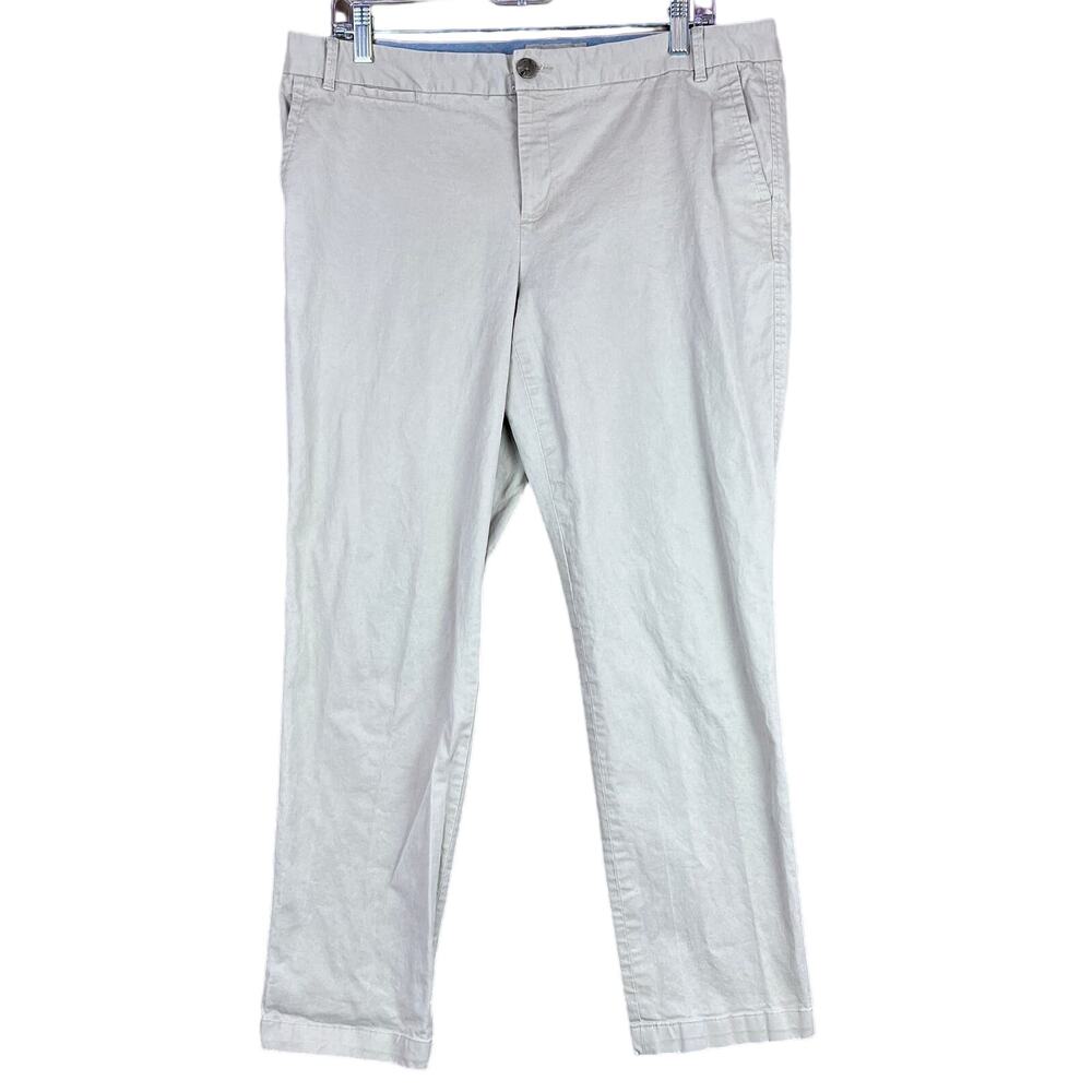 Banana Republic Womens Pants Beige Ryan Fit Mid Rise Ankle Chino Stretch 12